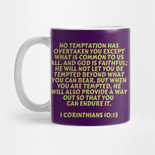 Bible Verse 1 Corinthians 10:13 Mug